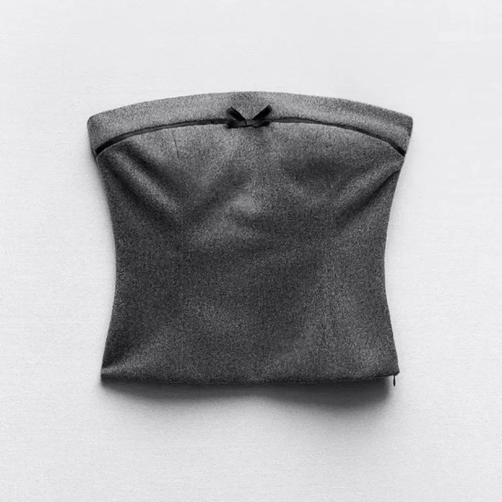 Zara Gray Strapless Camisole